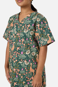 Princess Highway - Giraffe Scrub Set - green