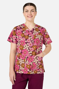 Princess Highway - Brigette Top & Pant Scrub Set - pink
