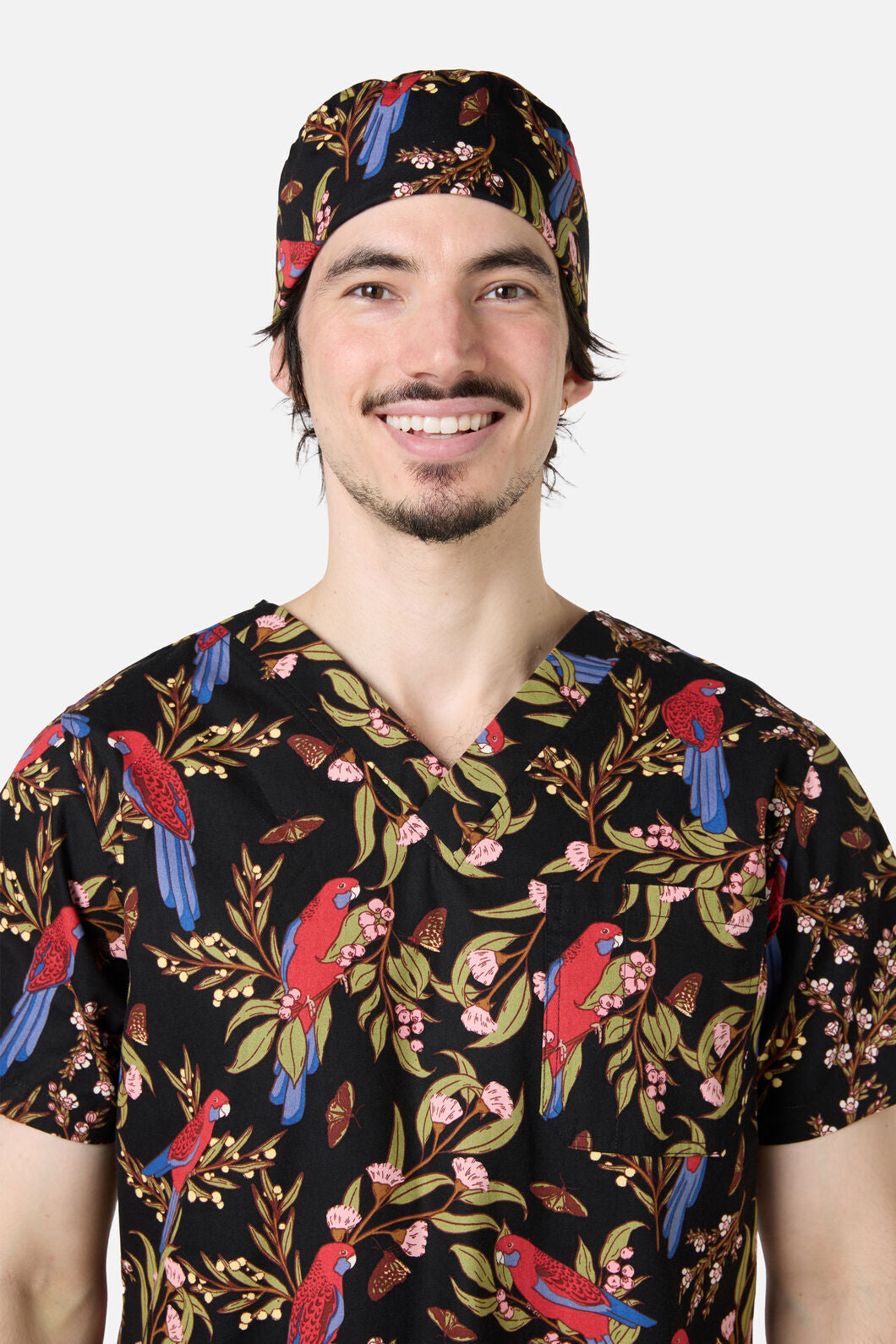 Princess Highway - Rosella scrub hat - black