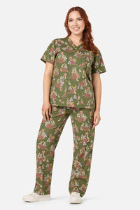 Princess Highway - Echidna Scrub Set - green