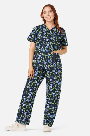 Princess Highway - Sweet Pea Scrub Set - navy
