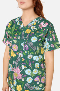 Princess Highway - Magical Garden Scrub Set - green