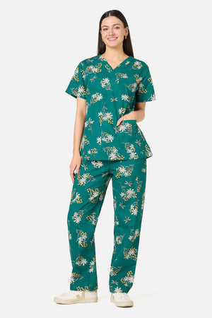 Princess Highway - Penny Native Scrub Set - green