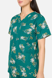 Princess Highway - Penny Native Scrub Set - green