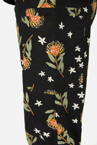 Princess Highway - Pincushion Protea Scrub Set - black