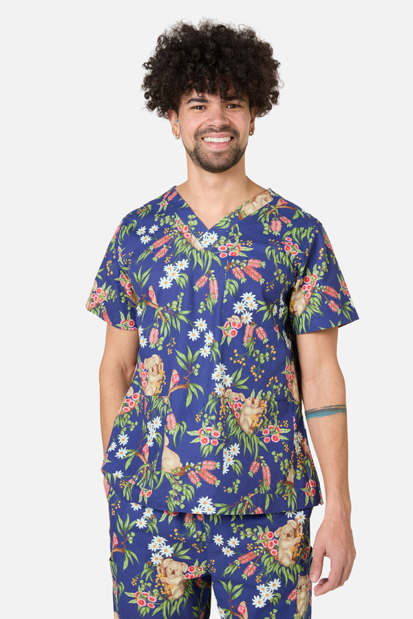 Princess Highway - Native Koala Scrub Set - navy