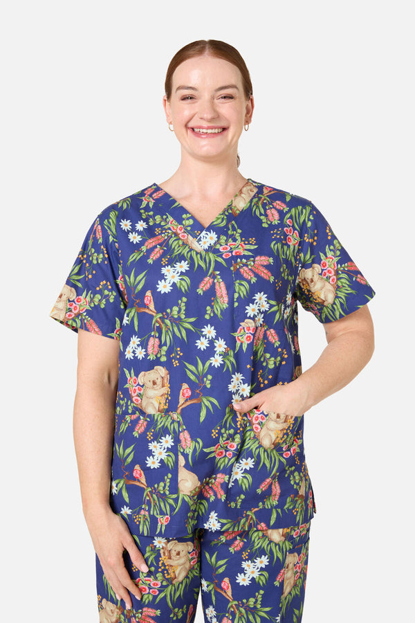 Princess Highway - Native Koala Scrub Set - navy
