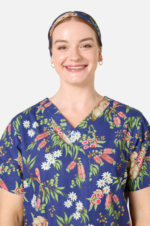 Princess Highway - Native Koala Scrub Headband - navy