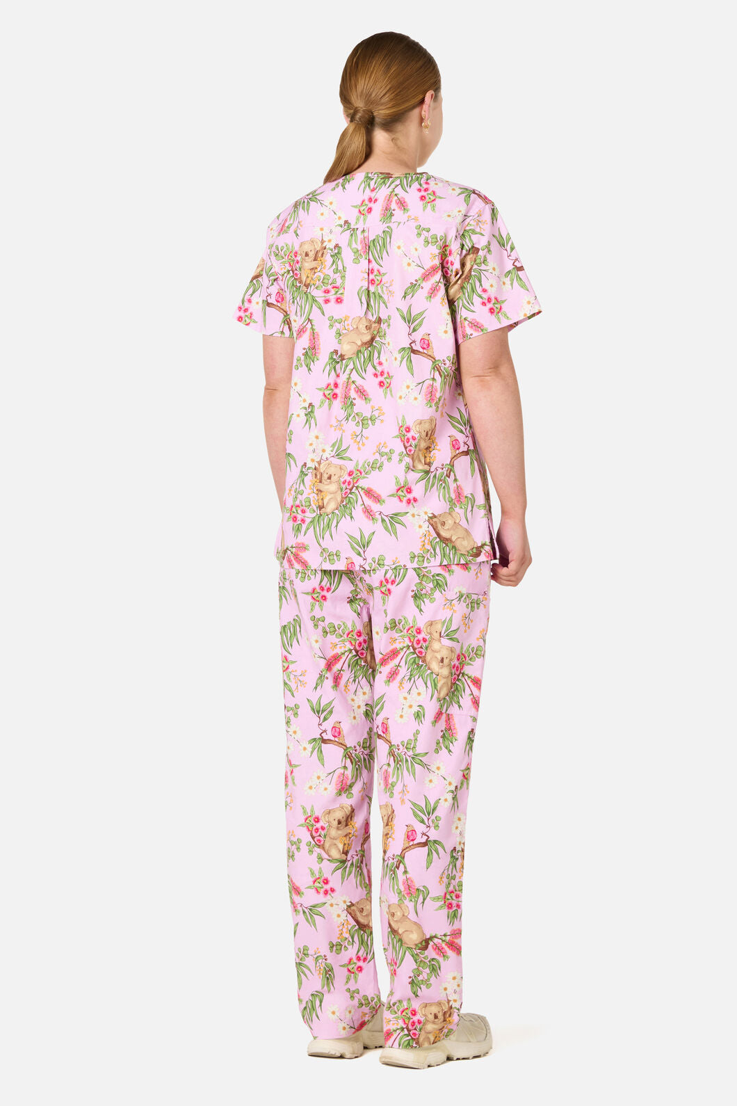 Princess Highway - Native Koala Scrub Set Pink - pink