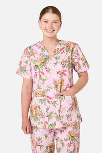 Princess Highway - Native Koala Scrub Set Pink - pink