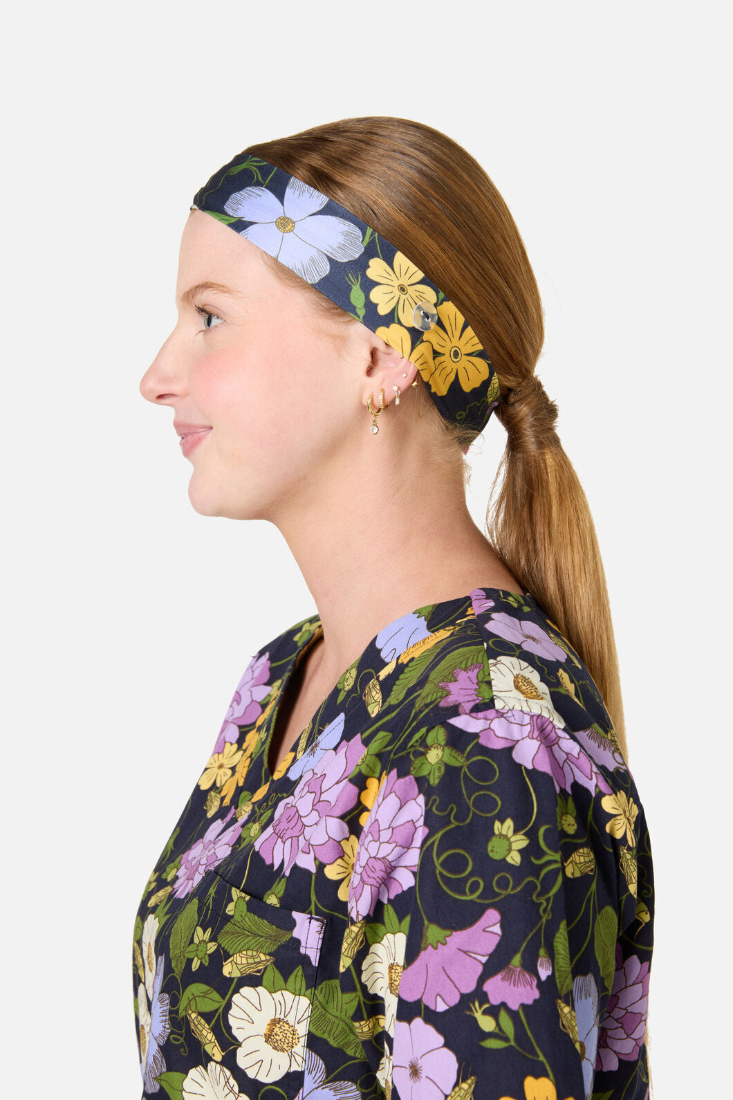 Princess Highway - Grasshopper Scrub Headband - navy