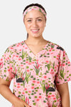 Princess Highway - Pretty Swans Scrub Headband - pink