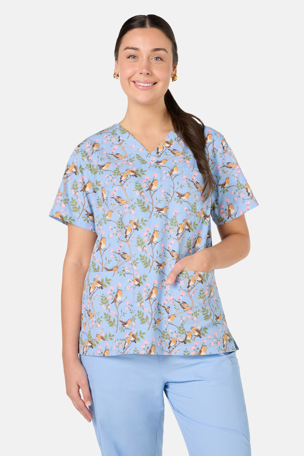 Princess Highway - Robin Mixed Scrub Set - light-blue