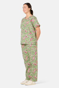 Princess Highway - Yvette Butterfly Scrub Set - green