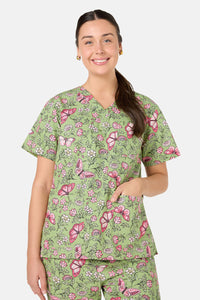 Princess Highway - Yvette Butterfly Scrub Set - green