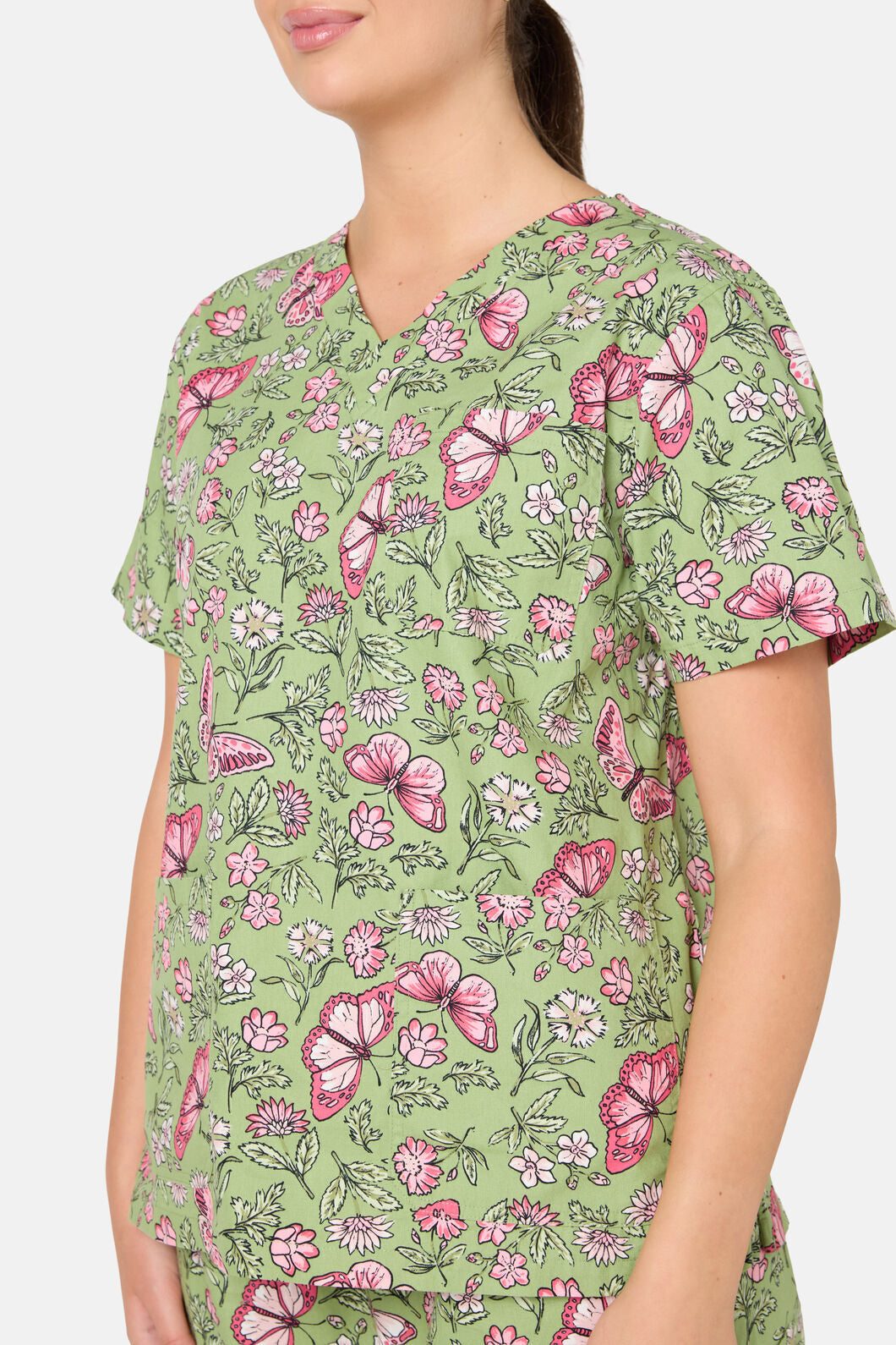 Princess Highway - Yvette Butterfly Scrub Set - green