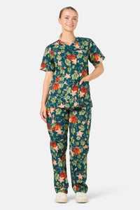 Princess Highway - Pumpkin Scrub Set - teal