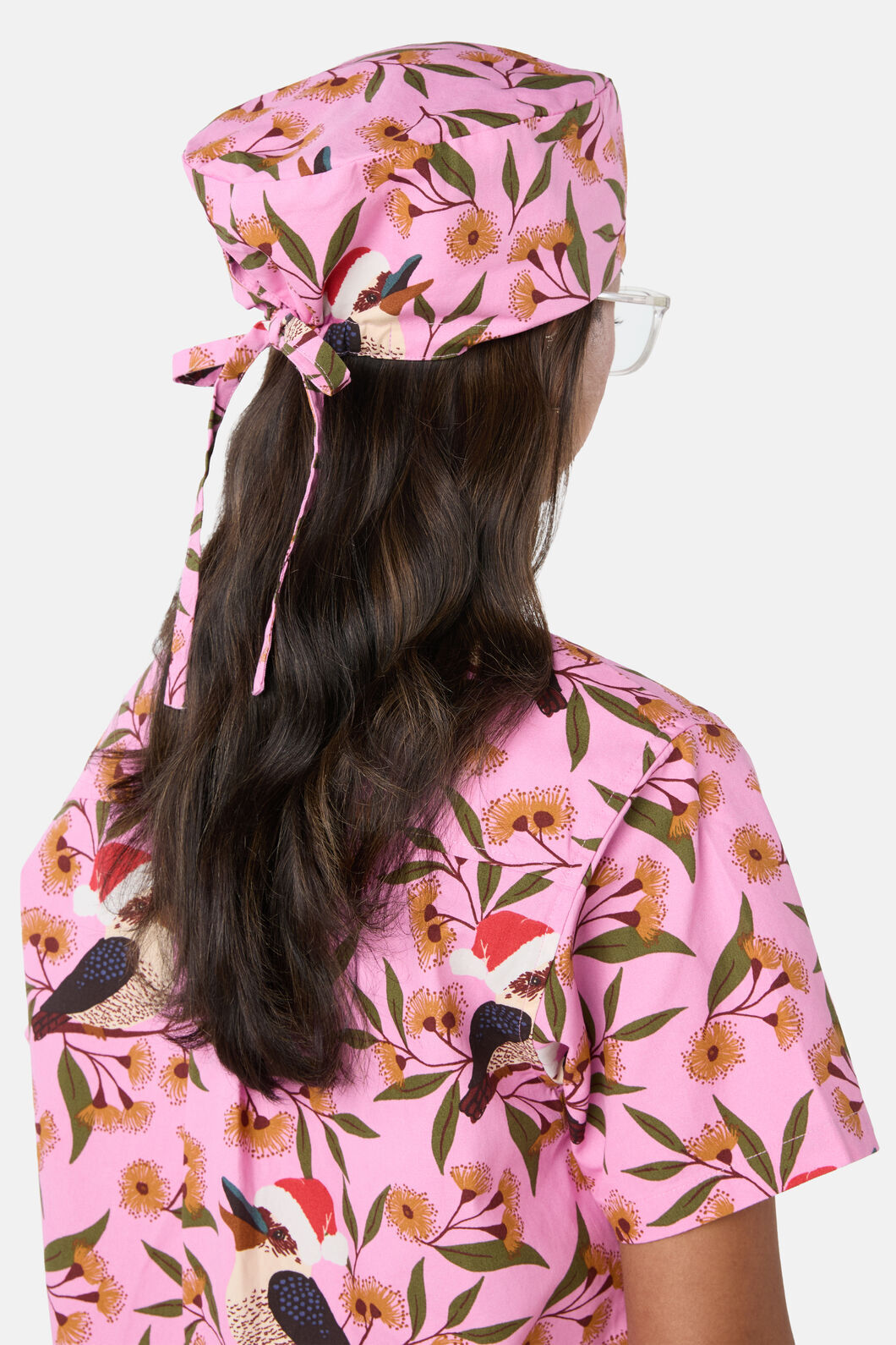 Princess Highway - Christmas Kookaburra Scrub Hat - pink