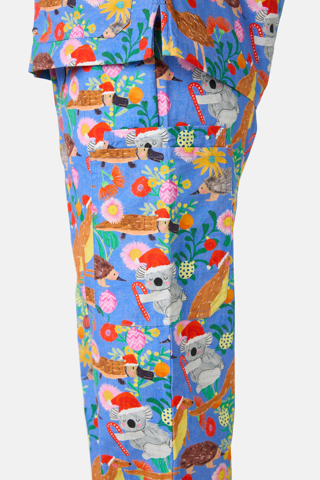 Princess Highway - Bush Christmas Scrub Set - blue