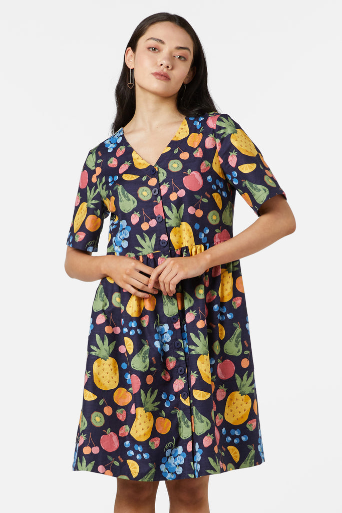 Summer Fruits Smock Dress – Princess Highway