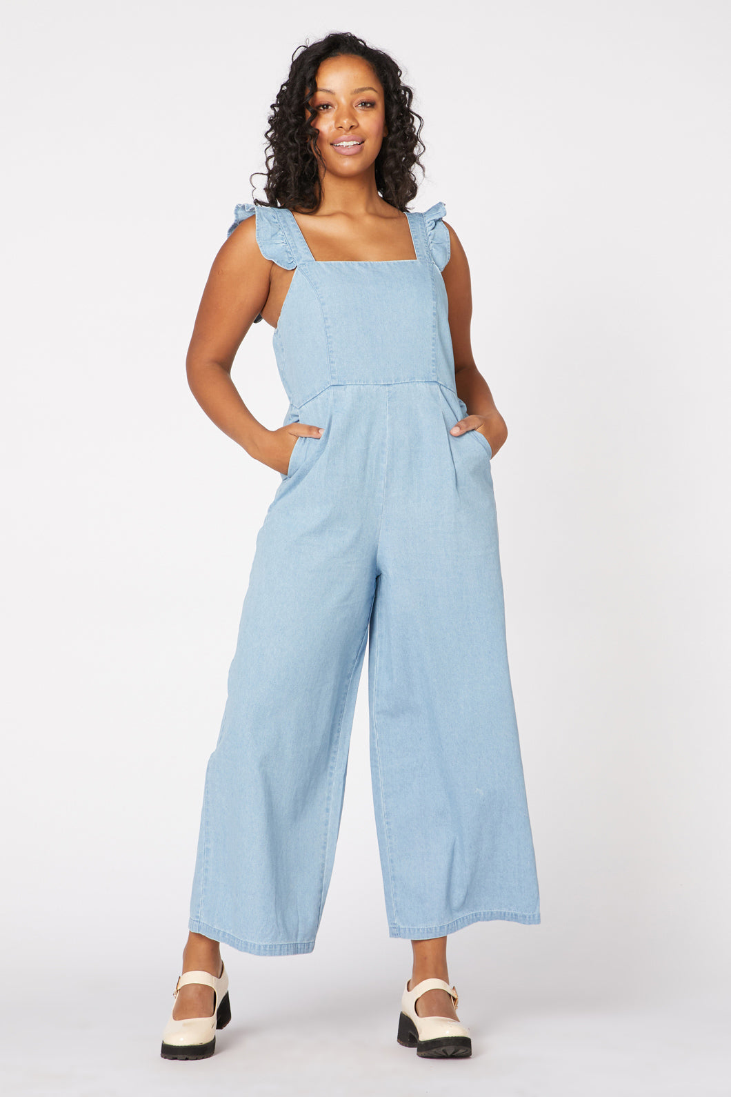 Light discount teal jumpsuit