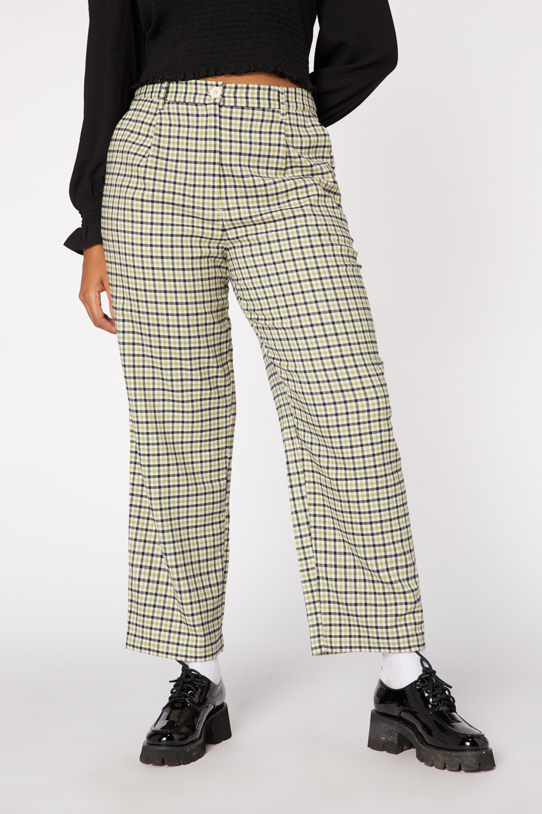 Buy  tan checkered pants  Very cheap 