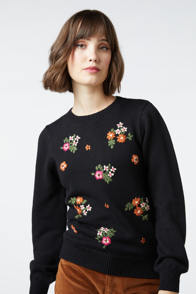 Charlotte Embroidered Sweater – Princess Highway