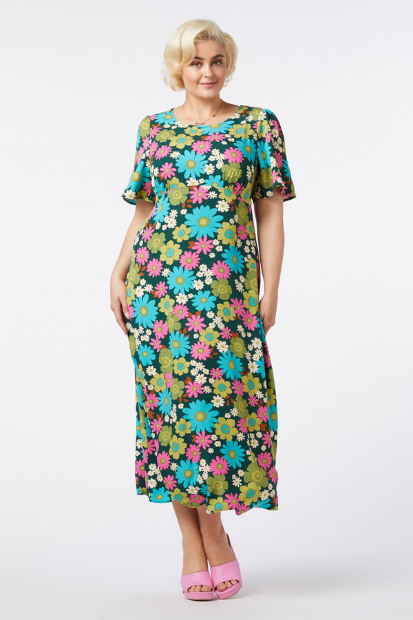 strapless open back dress Pattie Floral Maxi Dress – Princess Highway