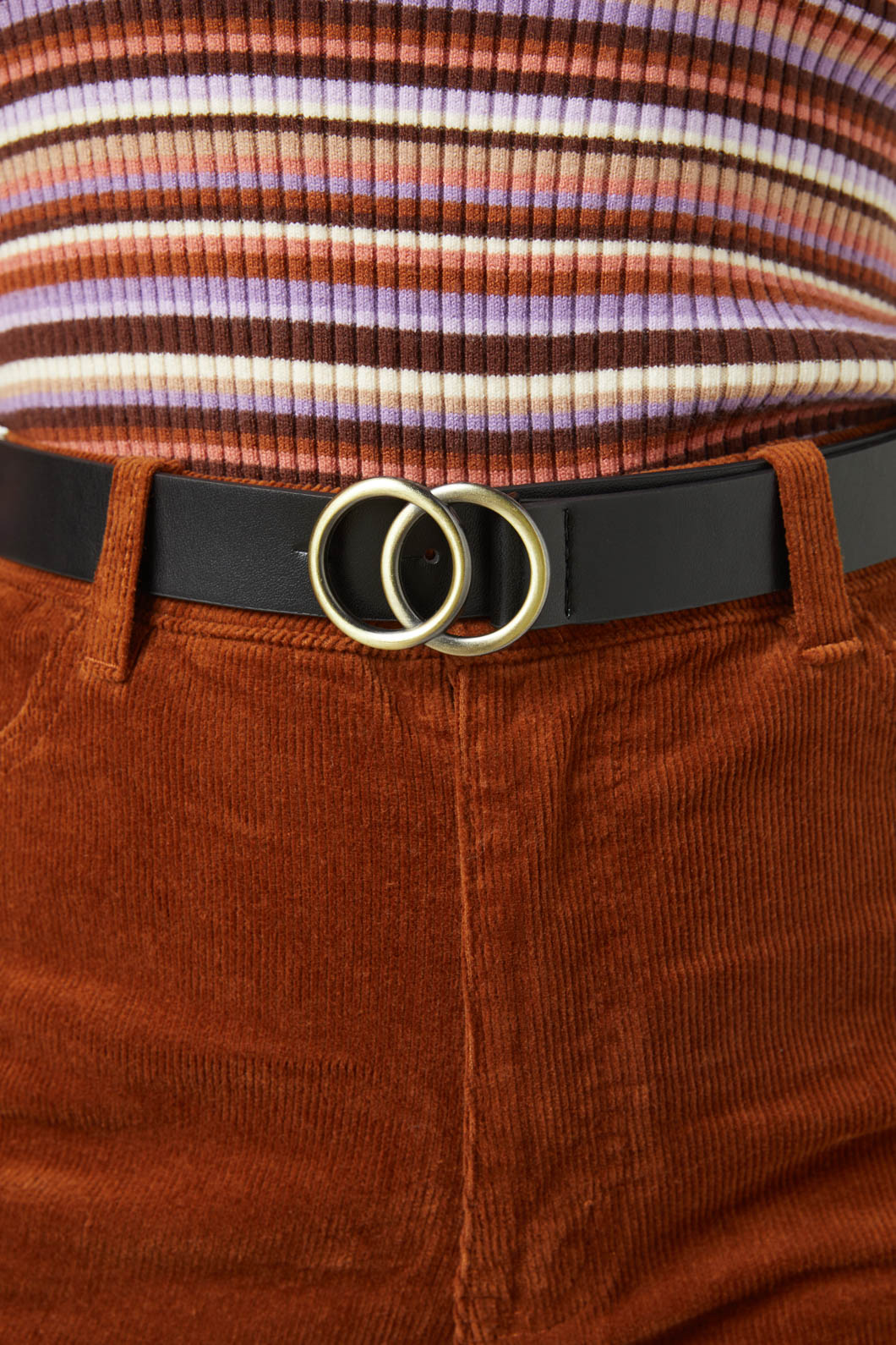 Belt with two circles best sale