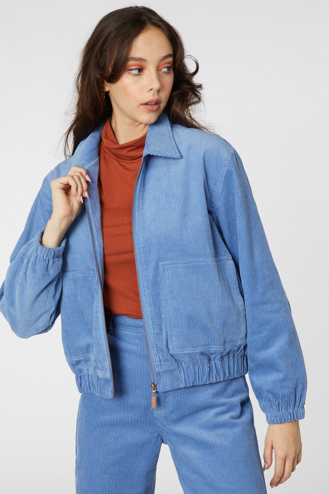 Teal on sale cord jacket