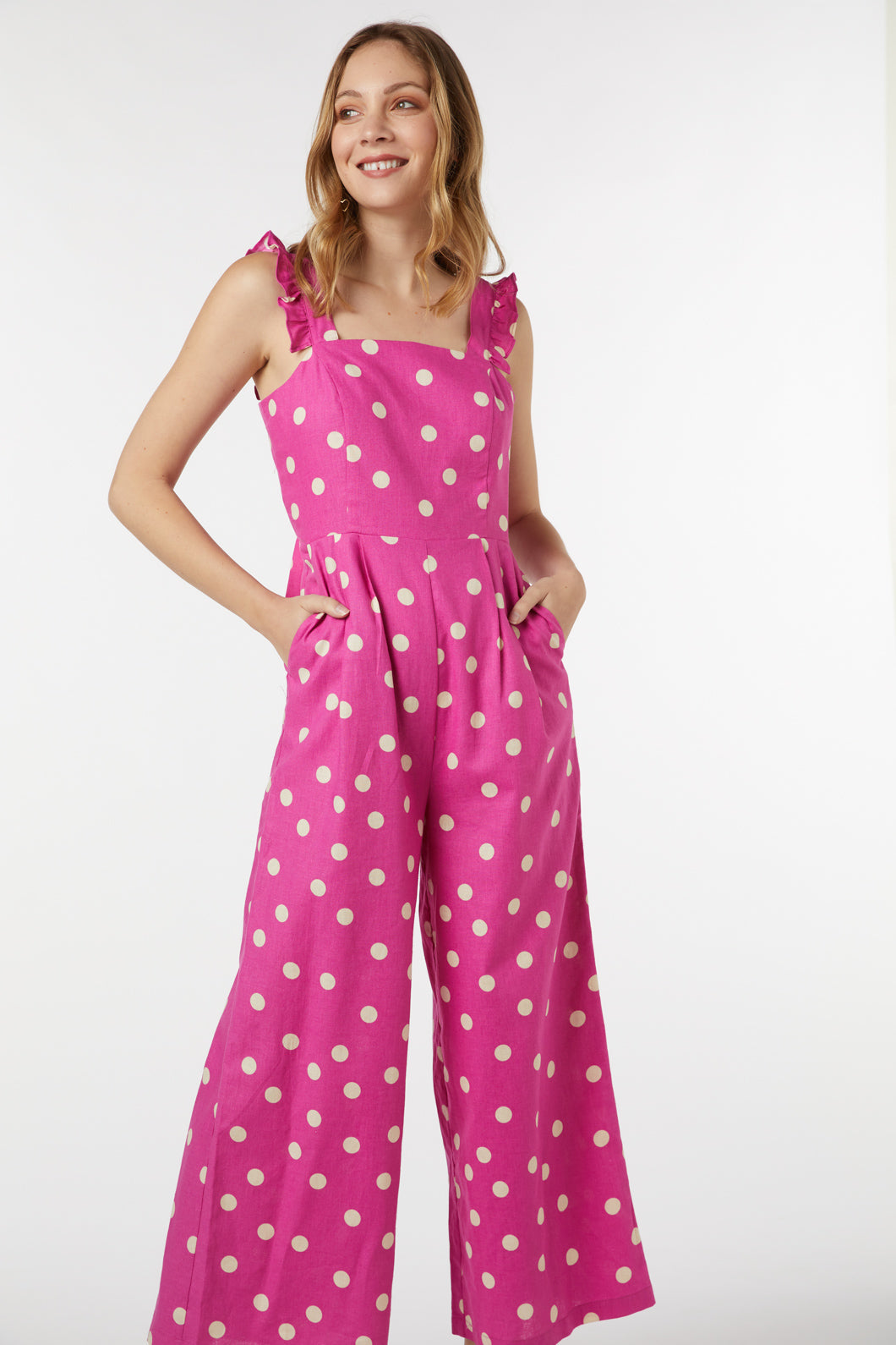 Lucy Polka Dot Jumpsuit – Princess Highway - Main Image