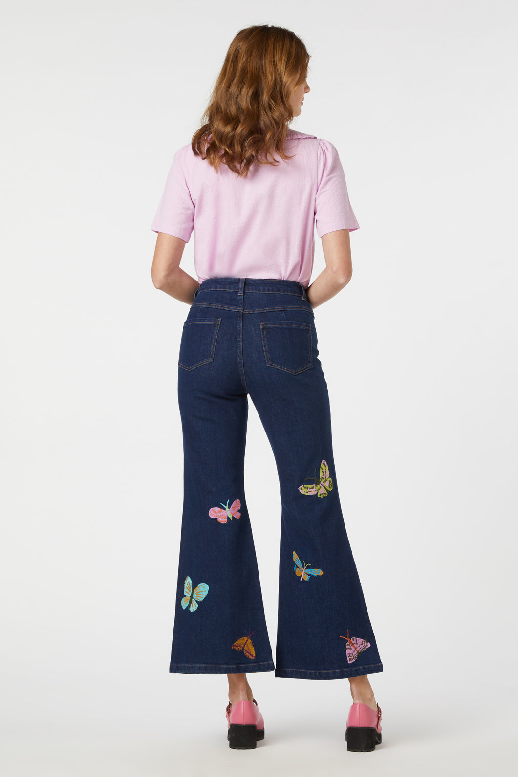 japan embroidery flare pants - 通販 - gofukuyasan.com