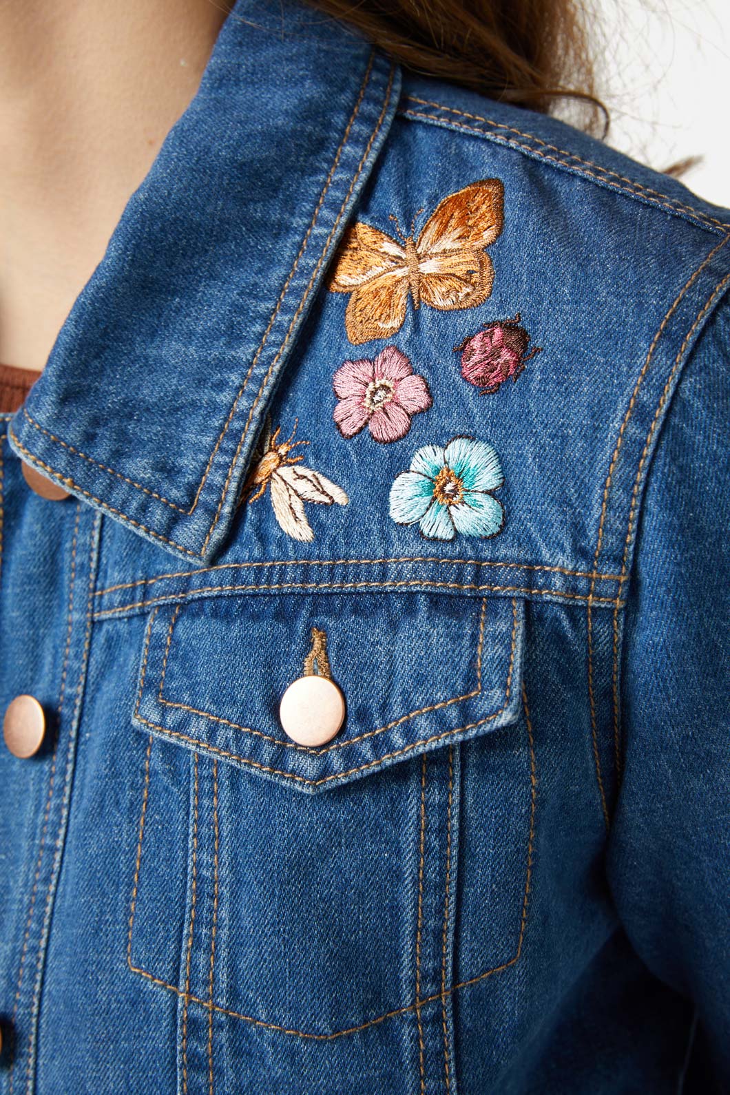 Superdry embroidered sale denim jacket