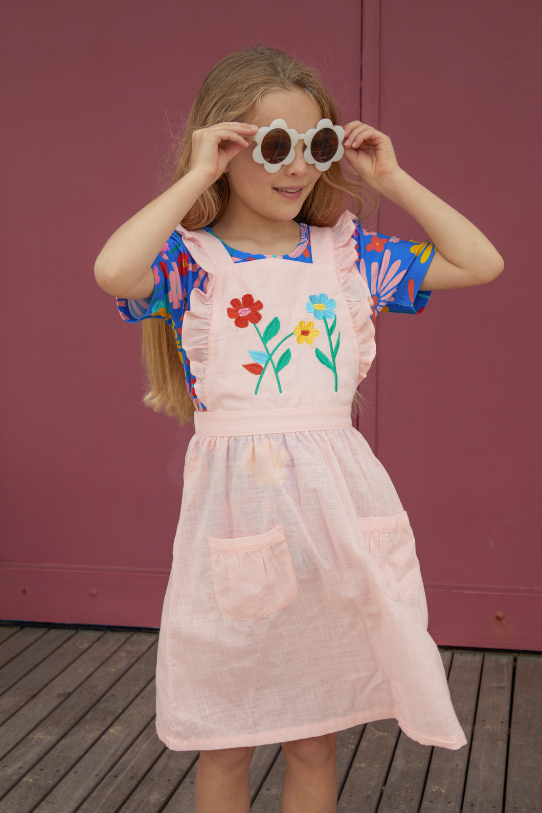 Pinafore skirt clearance pink